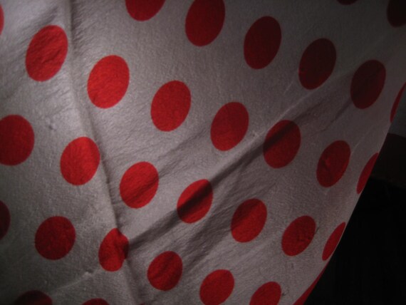 Cheerful Polka Dots Elaine Gold silk scarf - image 3