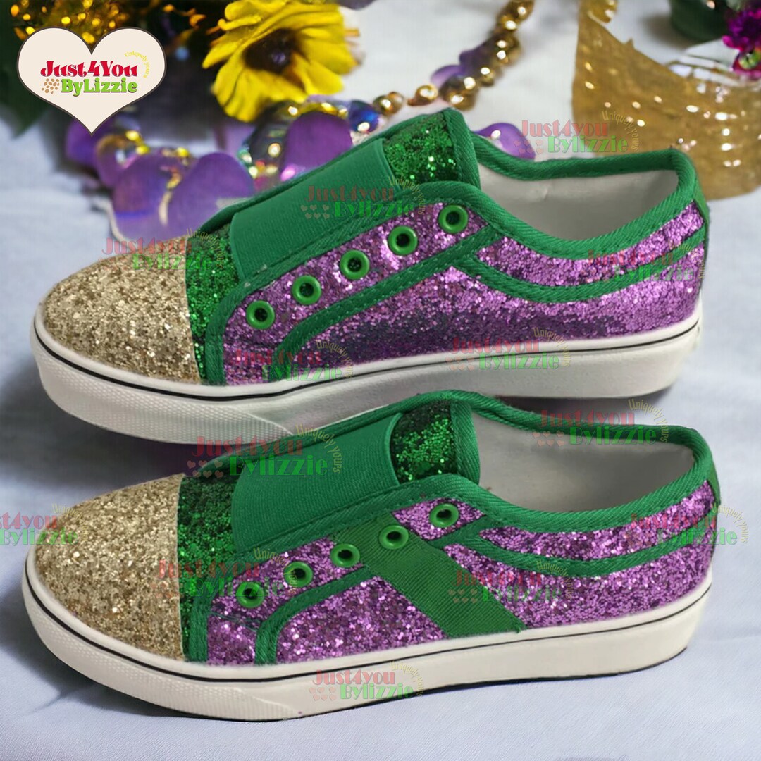 mardi gras glitter shoes
