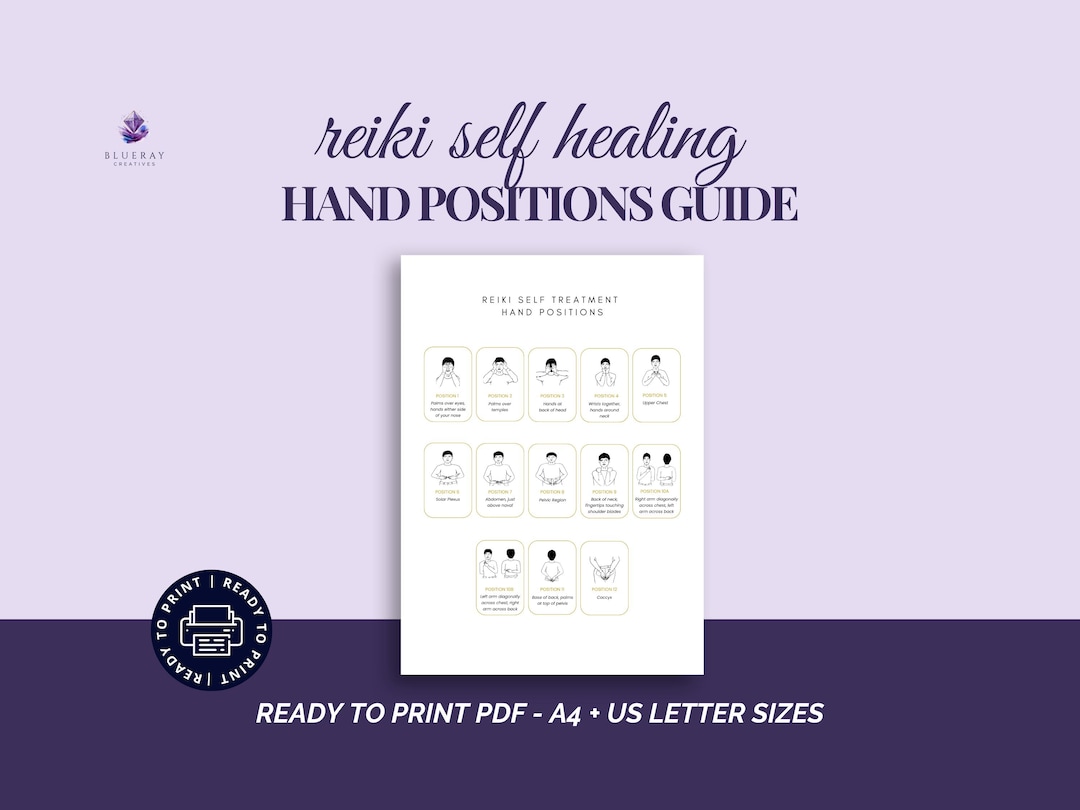Buy Reiki Self Healing Hand Positions Guide | Reiki Hand Chart ...