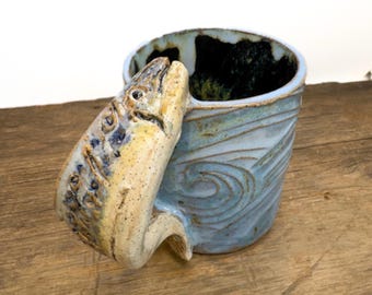 Sardine Fish Mug Handmade