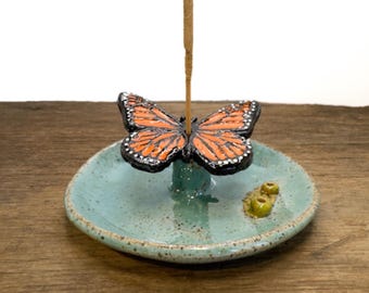 Butterfly Ceramic Incense Holder