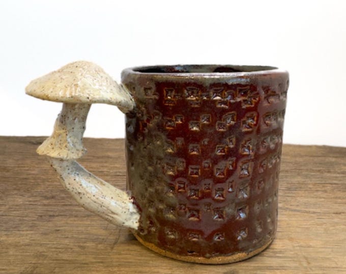Espresso Cup Parasol Mushroom handmade Mini Mug
