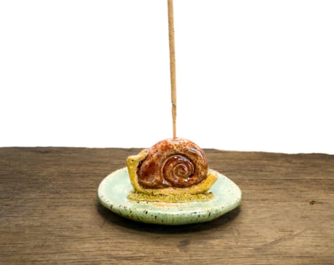 Snail incense burner and trinket dish