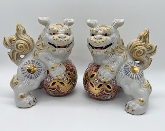 九谷獅子 置物飾像 (25S-643-3) - Etsy 日本