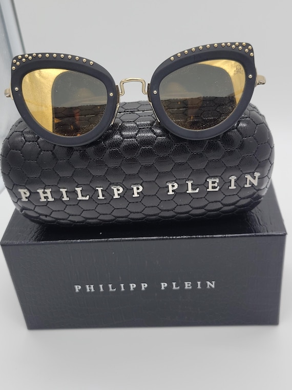 NWT | Philipp Plein | Red Cat-Eye Sunglasses | SPP097S - Gold Detail Sunglasses Cat Eye | Philipp Plein Outlet main image 4