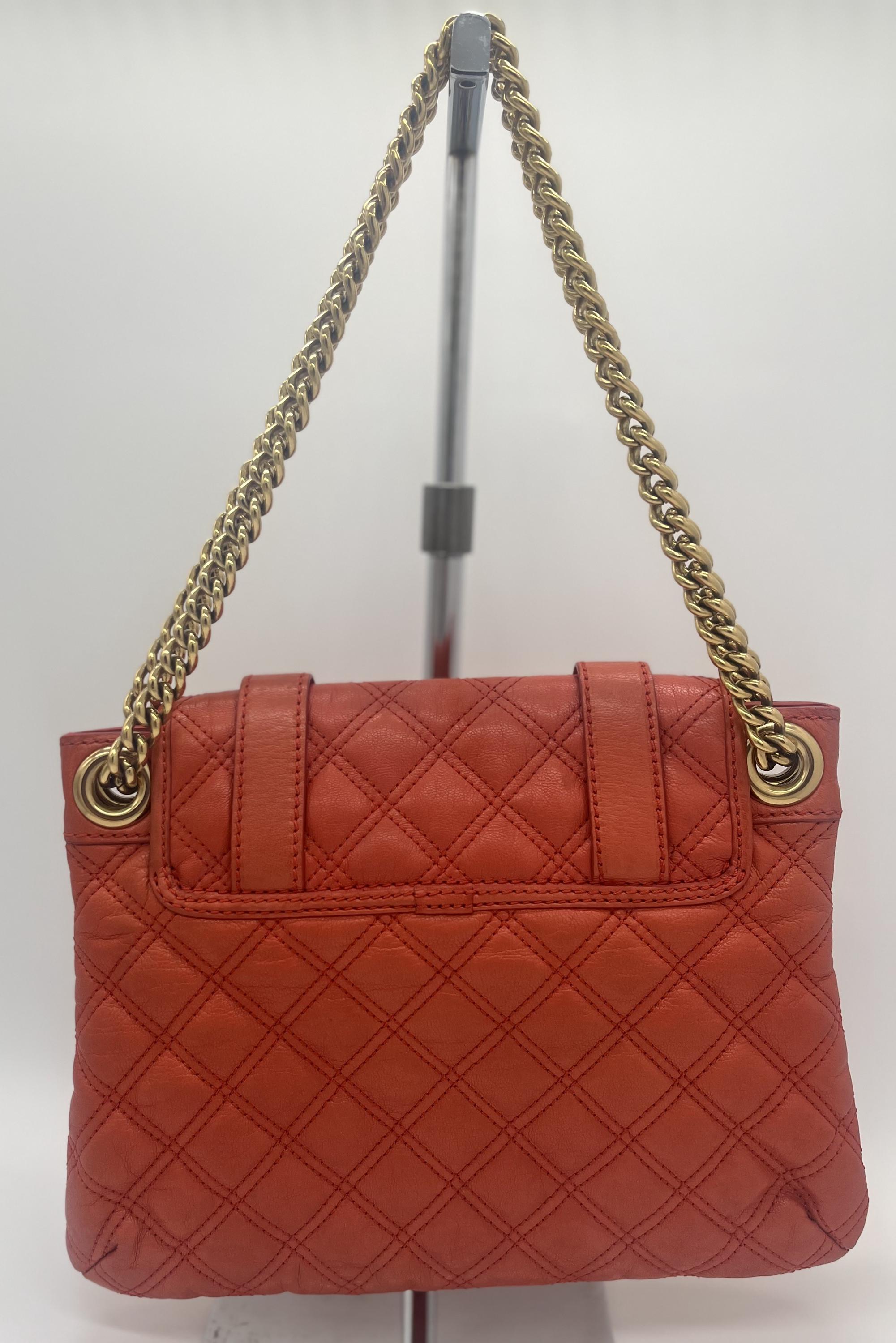 Marc by Marc Jacobs Brown Orange Leather Chain Belt Gold Tone Rare Marc by Marc Jacobs Women main image 2