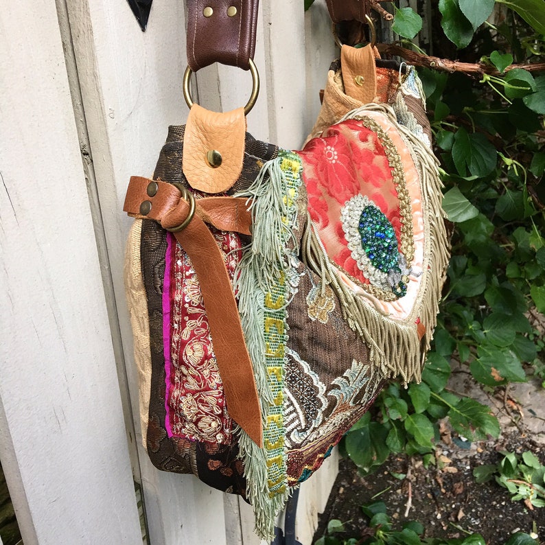 Bohemian Peacock Hobo Slouch Shoulder Bag Exotic Bohemian | Etsy