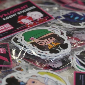 Valorantnts 1.9" Stickers Pack || 20 Charaktere