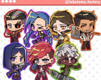 Arcane 2.7"Chibi Glossy Stickers