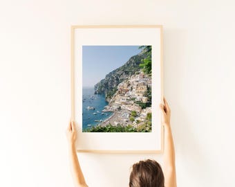 Positano Italy Digital Print - Amalfi Coast Photography - Instant Download Travel Wall Art - Coastal Decor for Home or Office
