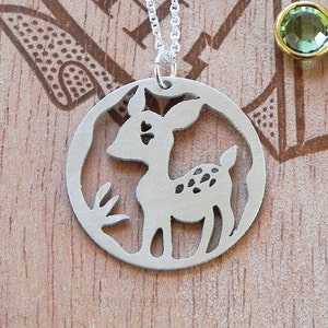 Fawn Necklace, Sterling Silver image 2