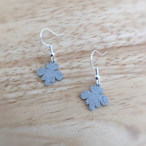 Flora Earrings, Sterling Silver Ear Wire, Hand-painted and Textured image 2
