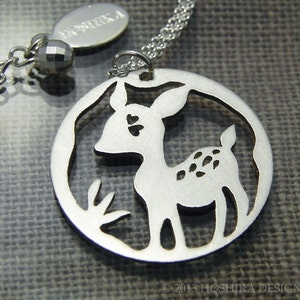 Fawn Necklace, Sterling Silver image 3