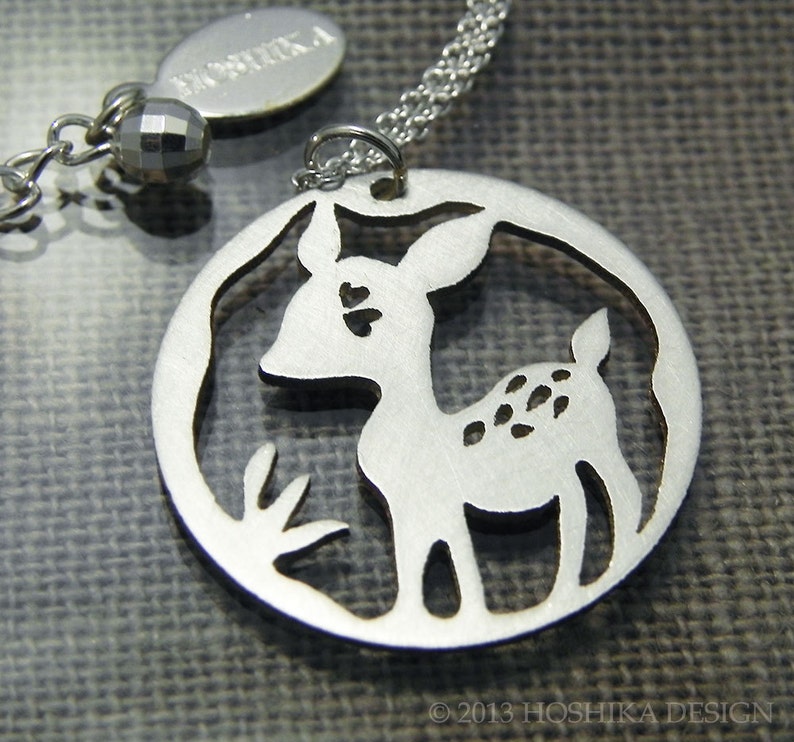 Fawn Necklace, Sterling Silver imagem 3