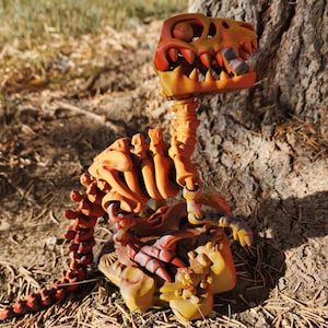 Velociraptor with Stand and Bone