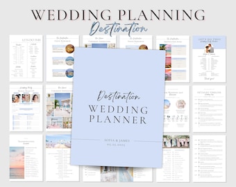 Destination Wedding Planner Template: Customizable Canva Printable (PDF)