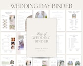 Wedding Day Binder | Wedding Coordinator | Wedding Timeline, Wedding Checklist,Wedding Planner, Canva