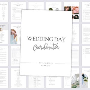 Hochzeitsplaner | Hochzeitstag Binder | Hochzeitsplaner | Hochzeit-Timeline | Hochzeitscheckliste, Sitzordnung, Dekor & Reiseverlauf
