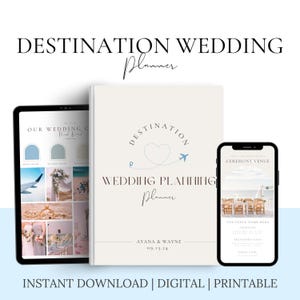 Destination Wedding Planner: 150+ Page Canva Template (Digital Download)