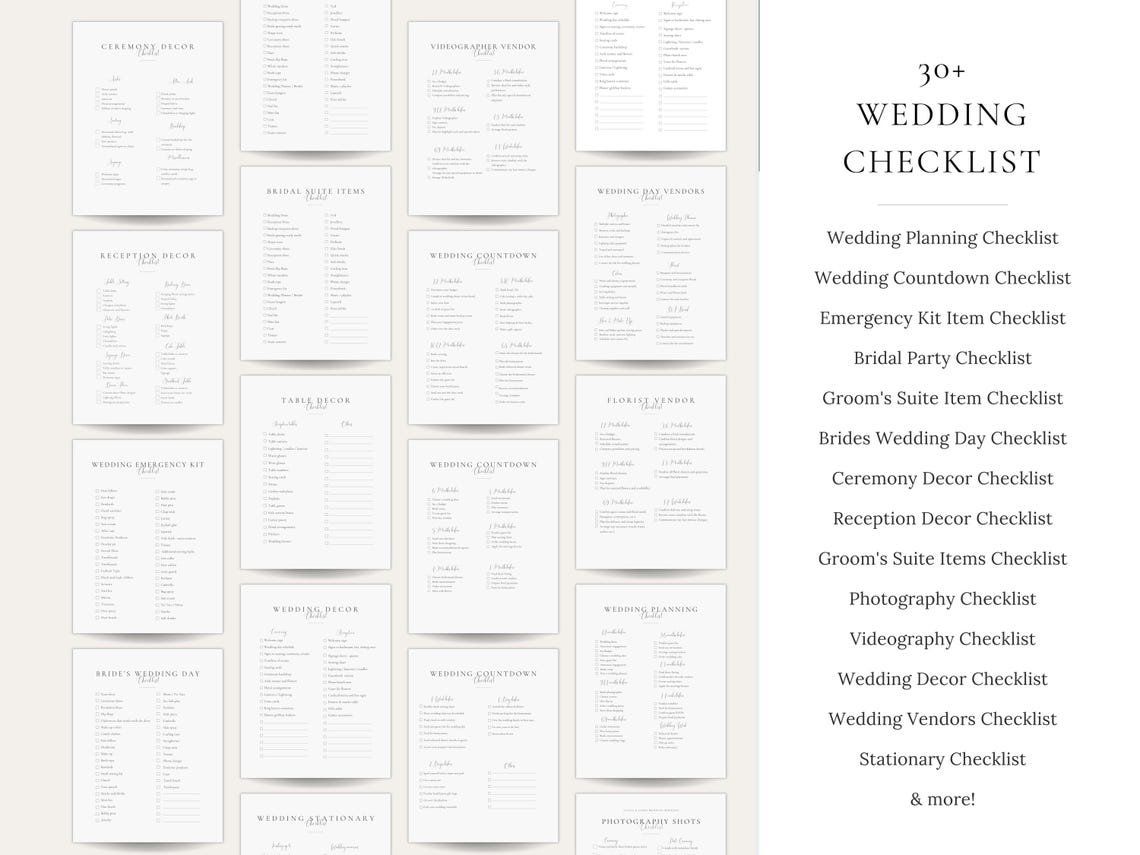 Canva Wedding Planner Template Bundle Itinerary, Dayof Binder
