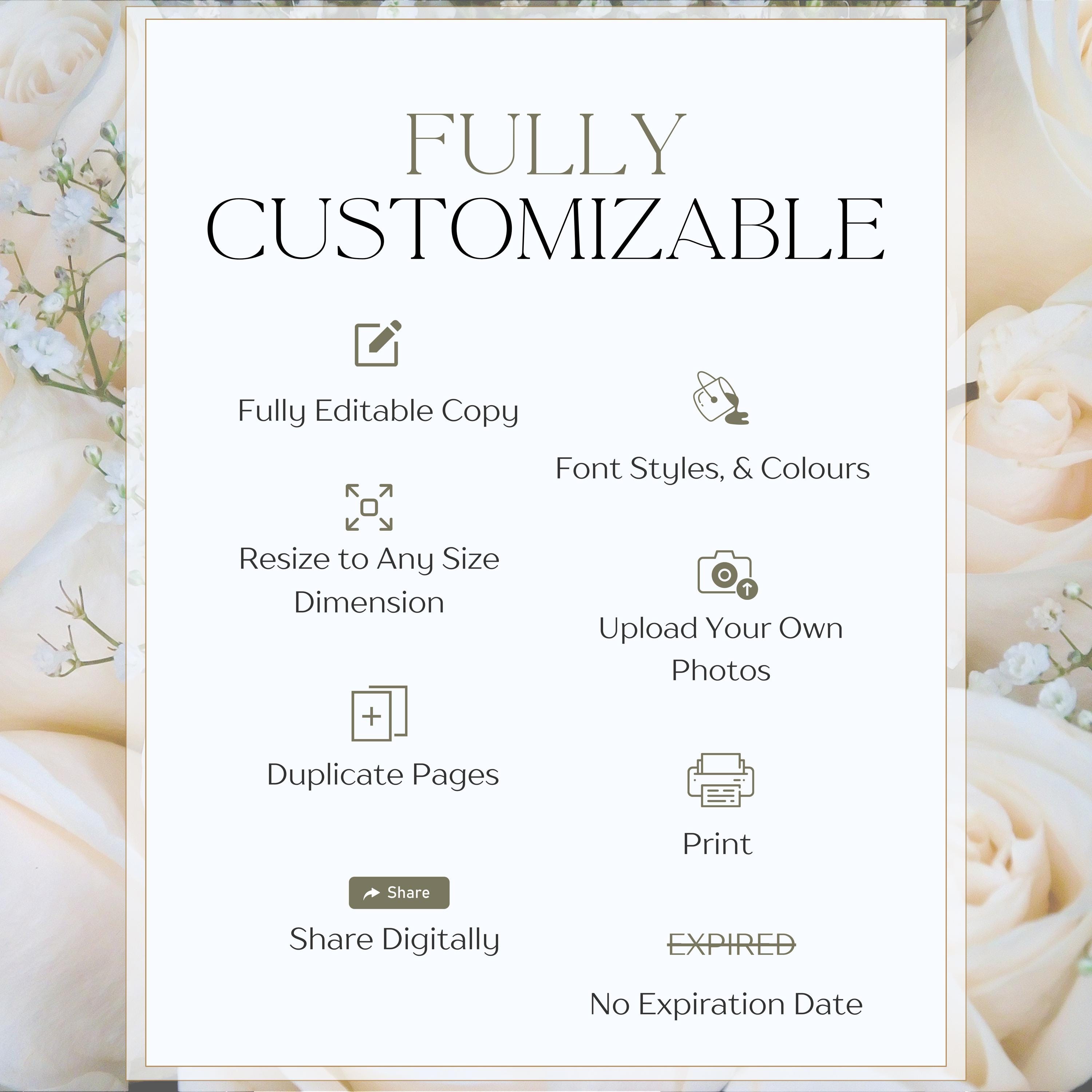 Canva Wedding Planner Template Bundle Itinerary, Dayof Binder