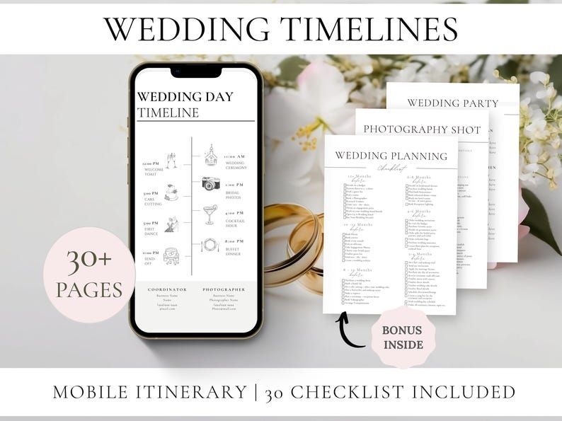 Wedding Coordinator| Marriage Planner| Wedding Timeline Wedding Binder| Wedding Planning Book| Wedding Decor | Wedding Seating Printable image 10