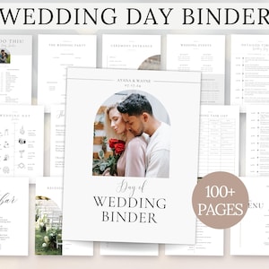 Hochzeitsmappe Vorlage: Timeline, Checkliste & Lieferantendetails (Digitaler Download)