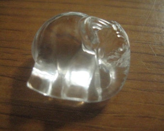One 20mm Elephant Shaped Pendant by Swarovski Half Drilled on Back Item Number 6775