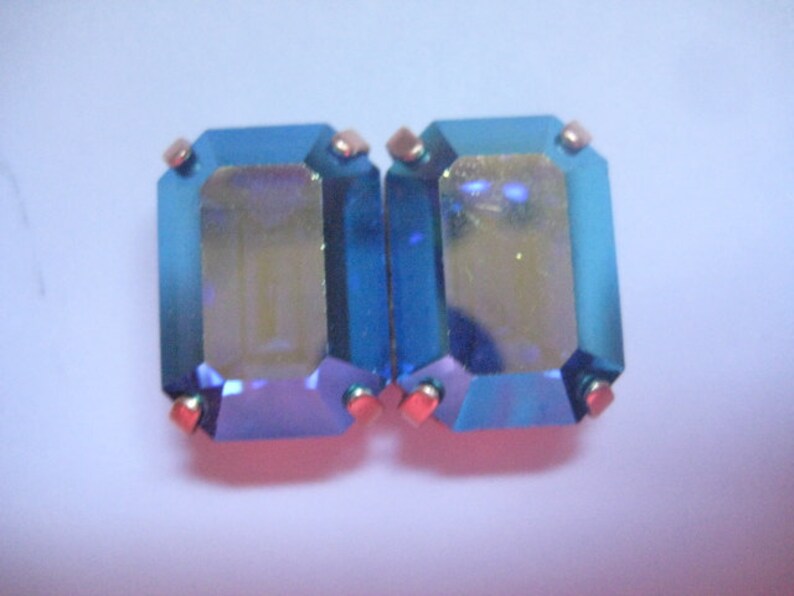 Swarovski #4600 Rhinestone Octagon Jet unfoiled 10x8mm PACK OF 6 CRAFT REPAIR