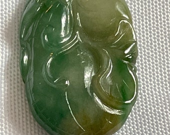 Carved Jade Pendant - Etsy