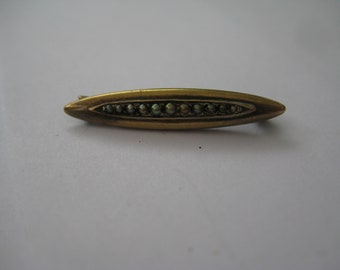 Antique Victorian 14K Marked  Bar or Lingerie Pin