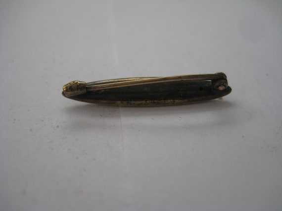 Antique Victorian 14K Marked  Bar or Lingerie Pin - image 4