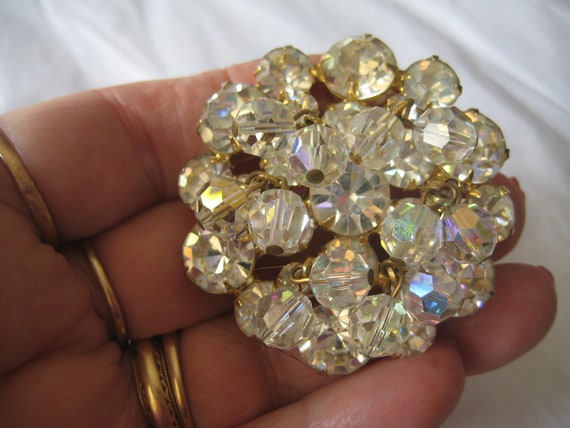 Vintage Crystal Cha Cha Brooch: Delizza & Elster Style - Etsy display picture 1