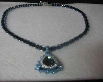 Montanas Blue Triangle Necklace