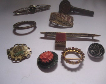 Destash Lot of Victorian Items for Repair or Reuse in Other Pieces of Jewelry