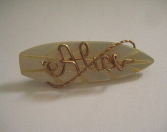 Alice on Mother of Pearl Sweetheart Brooch from the 40s  So Lovely