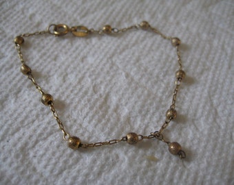CRACO Gold Plated Beaded Bracelet Very Rare