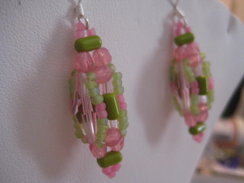 Neon Lanterns Beaded Earrings by ME Etsy