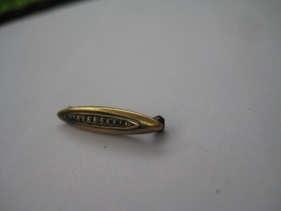 Antique Victorian 14K Marked  Bar or Lingerie Pin - image 3