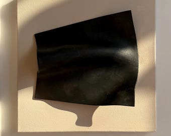 Handmade Abstract Clay Wall Sculpture, Minimalist Art Panel