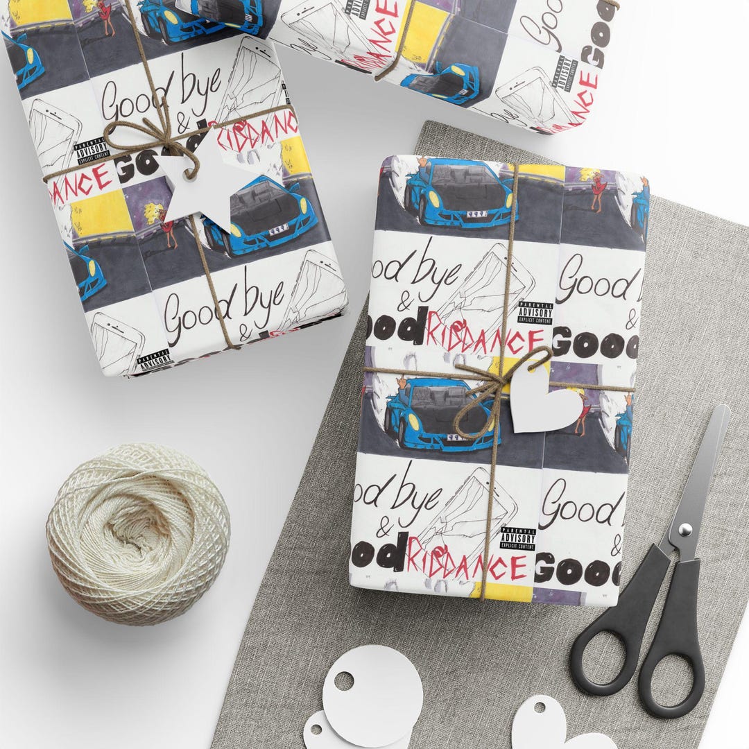 Juice World Rug Juice Wrld Goodbye & Good Riddance Pattern Wrapping Paper Gift Wrap - Etsy