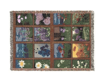 Minecraft Flower Woven Blanket