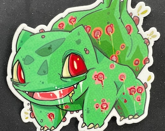 Bulbasaur 4x4 inch sticker.