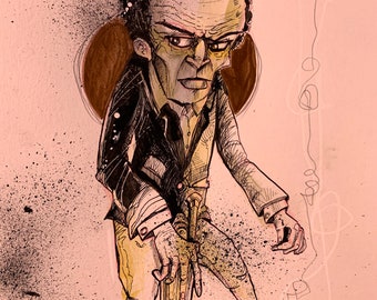 Original drawing of Miles Davis