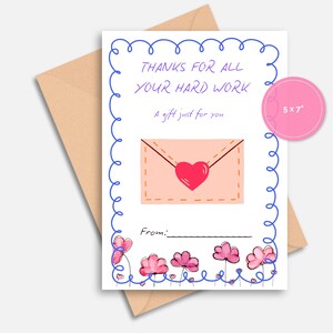 Employee appreciation, employee gift, gift card holder, administrative day.