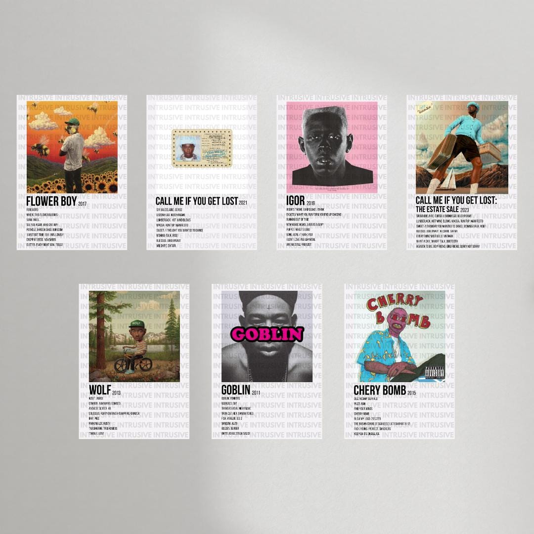 Tyler the Creator Album Cover Posters Pack of 7 DIGITAL FILE - Etsy