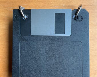 Handmade Floppy Disk Notebook: Repurposed Vintage Data Storage. Can be easily refilled.