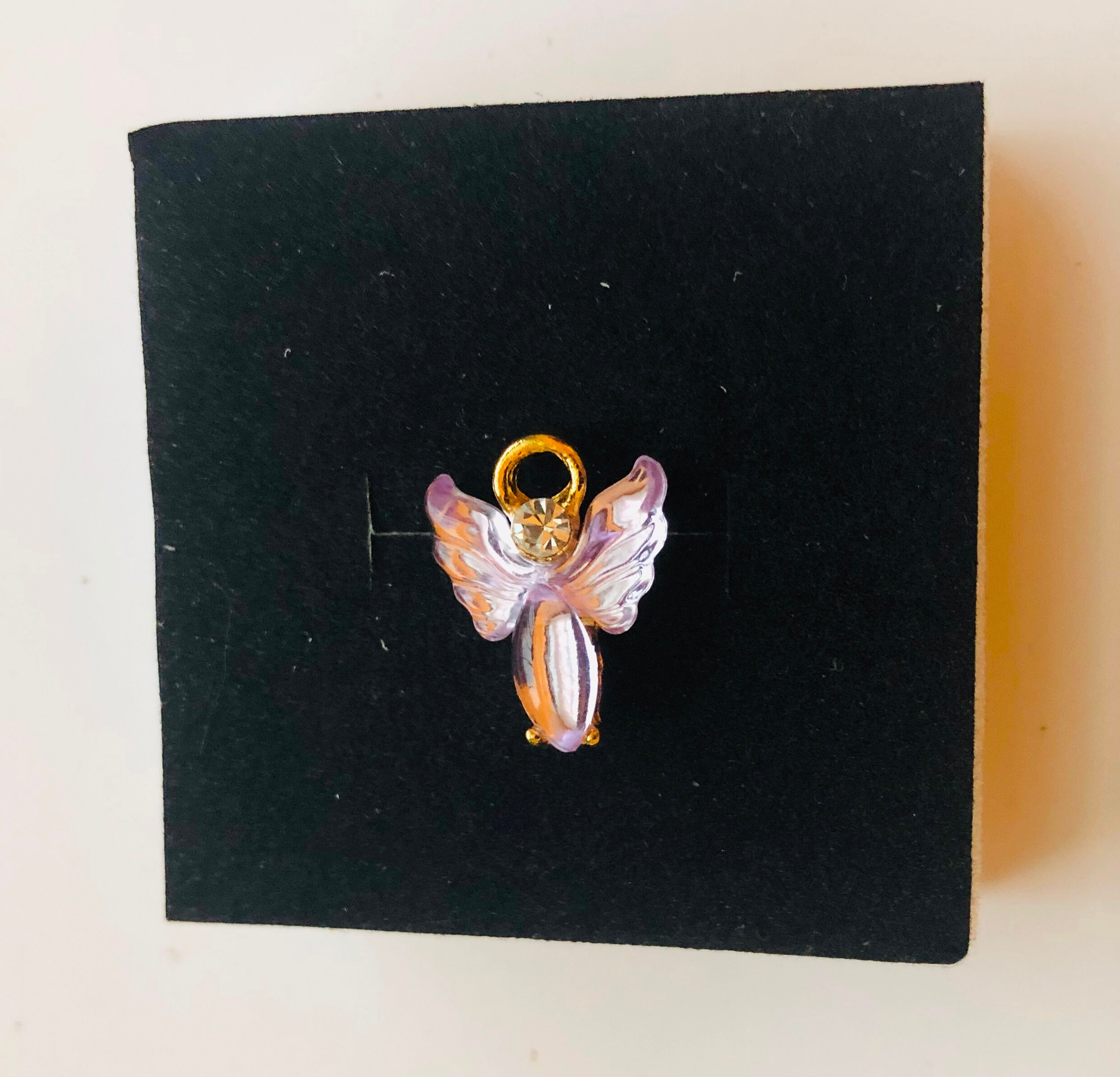 Guardian Angel Pin Miniature Angel Pin for Her for Kids Clear Crystal ...