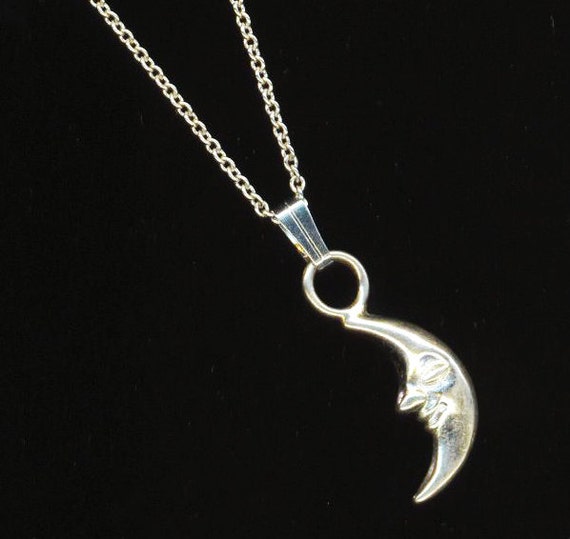 Vintage Sterling Silver 925 Marked Silver Moon Pe… - image 2