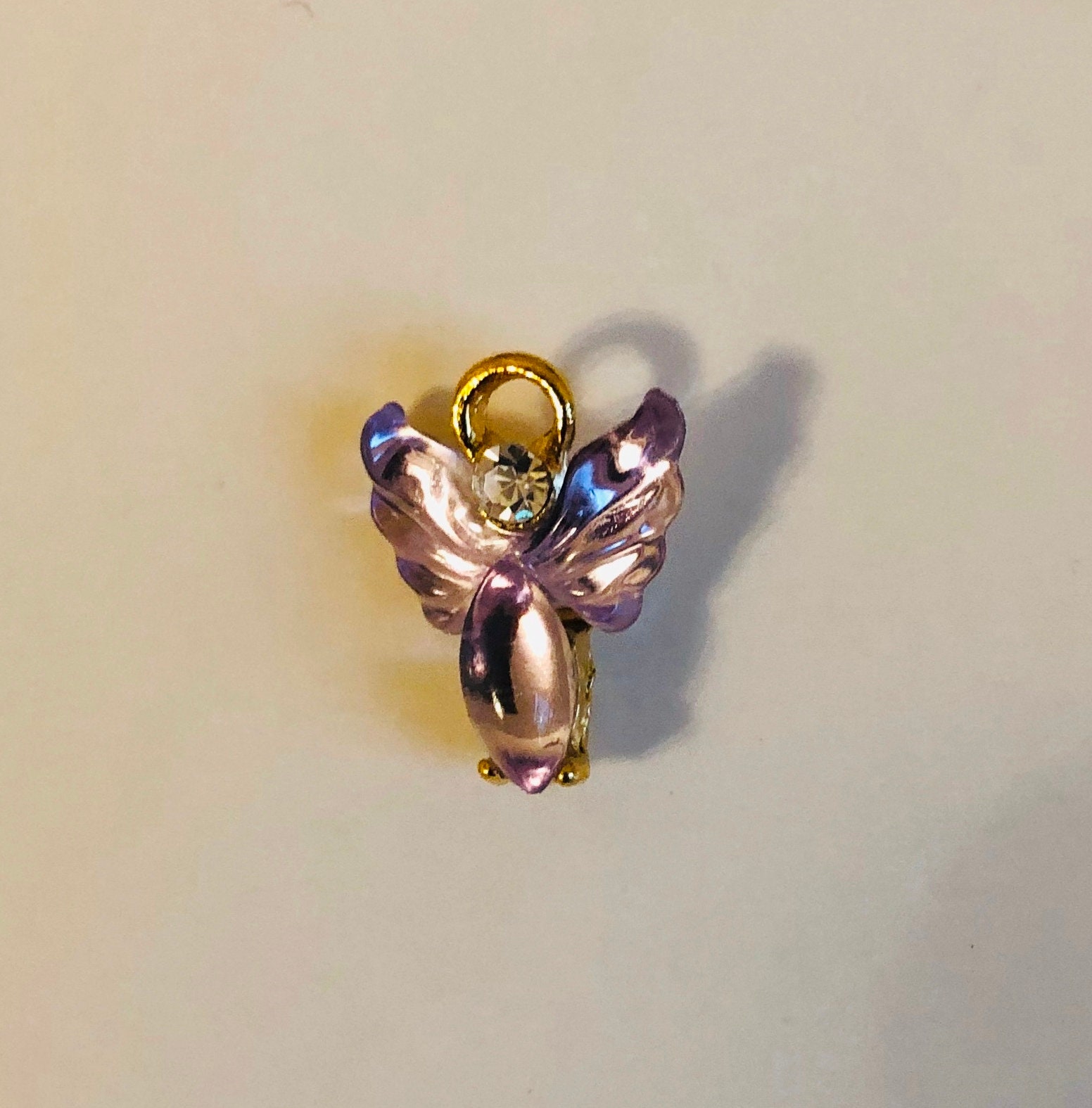 Ruby Angel Pin Guardian Angel Pin Miniature Angel Pin for Her for Kids Clear Crystal ...